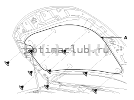2. Капот. Замена Kia Optima TF