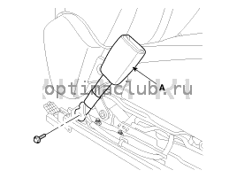2. РЕМЕНЬ БЕЗОПАСНОСТИ ПЕРЕДНЕГО СИДЕНЬЯ. Замена Kia Optima TF