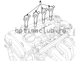 2. Проверка компрессии Kia Optima TF