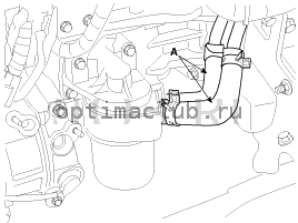 3. Маслянный радиатор. Снятие Kia Optima TF
