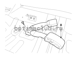 3. Ремень безопасности заднего сиденья. Замена Kia Optima TF
