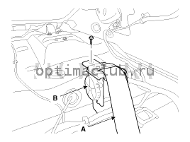 3. Ремень безопасности заднего сиденья. Замена Kia Optima TF