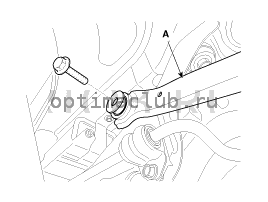 3. Задний верхний рычаг. Снятие Kia Optima TF