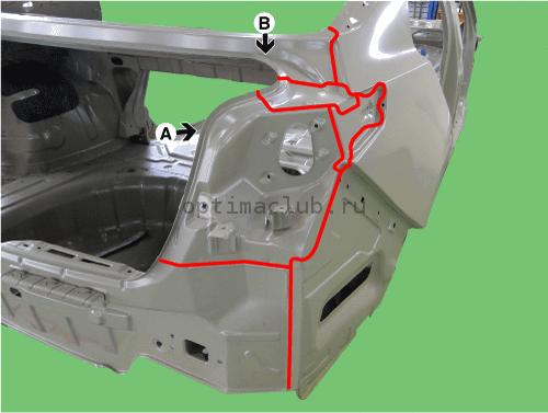 4. САЛОН. Ремонт кузова Kia Optima TF