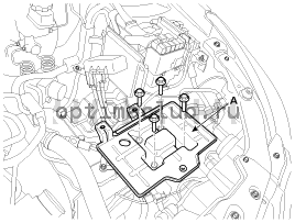 2. Блок двигателя и коробки передач. Снятие Kia Optima TF