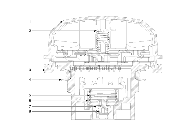 5. Крышка заливной горловины топливного бака. Описание и работа Kia Optima TF