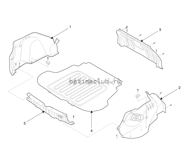 5. Отделка багажника. Замена Kia Optima TF