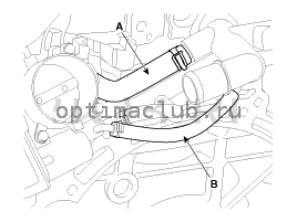 5. Узел контроля температуры воды. Снятие и установка Kia Optima TF