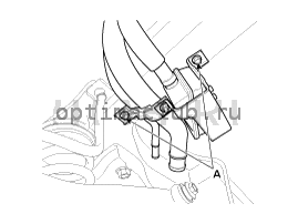 6. Заливная горловина в сборе. Снятие Kia Optima TF