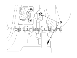 7. Педаль акселератора. Снятие Kia Optima TF