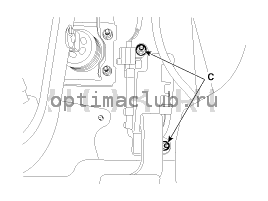 7. Педаль акселератора. Снятие Kia Optima TF