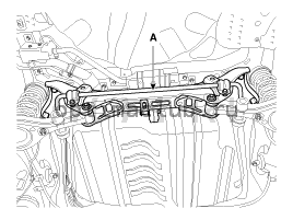 8. Задняя траверса. Замена Kia Optima TF
