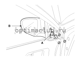 8. Зеркало. Замена Kia Optima TF