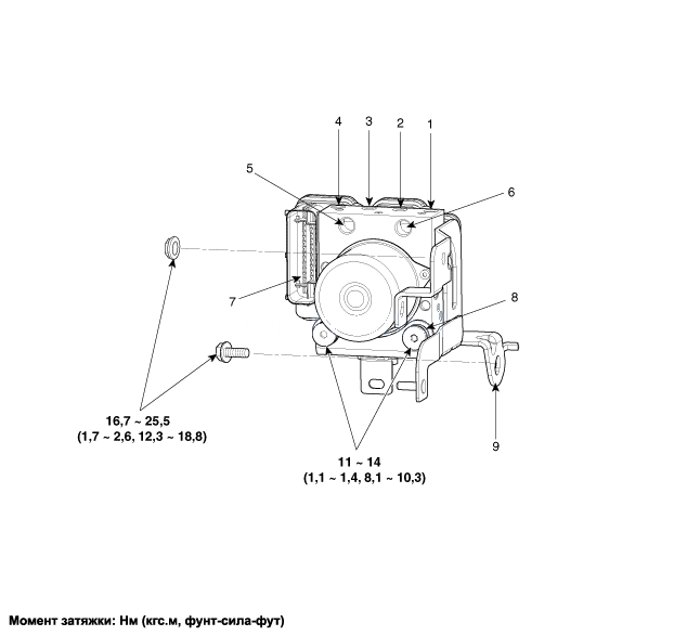 1. Компоненты Kia Rio QB