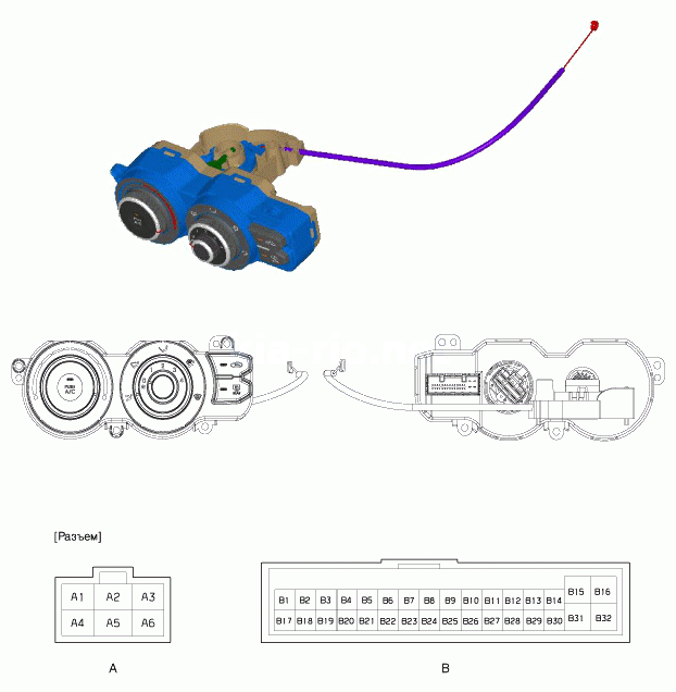 1. Компоненты Kia Rio QB