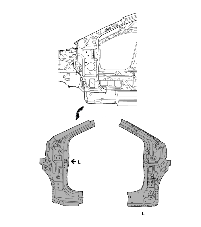 1. Внутренняя панель передней стойки Kia Rio QB