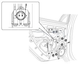 2. Электродвигатель привода стеклоподъемников. Проверка технического состояния Kia Rio QB