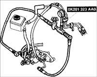 12.3 Проверка рулевого управления с гидравлическим усилителем Kia Sephia