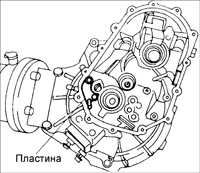 9.9 Картер сцепления и компоненты картера коробки передач BF DOHC Kia Sephia