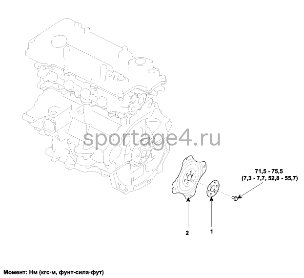 1. Компоненты и их расположение Kia Sportage QL