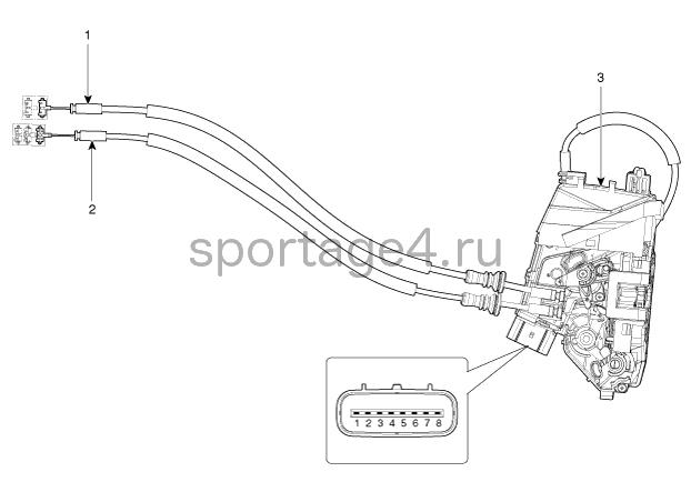 1. Компоненты и их расположение Kia Sportage QL