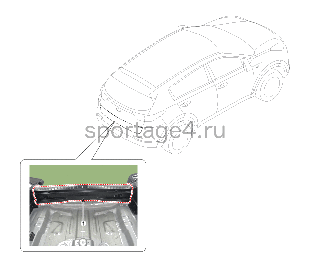 1. Расположение компонентов Kia Sportage QL