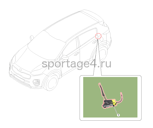 1. Расположение компонентов Kia Sportage QL