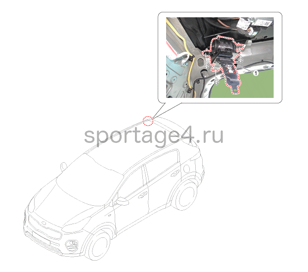 1. Расположение компонентов Kia Sportage QL