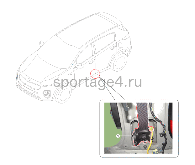 1. Расположение компонентов Kia Sportage QL