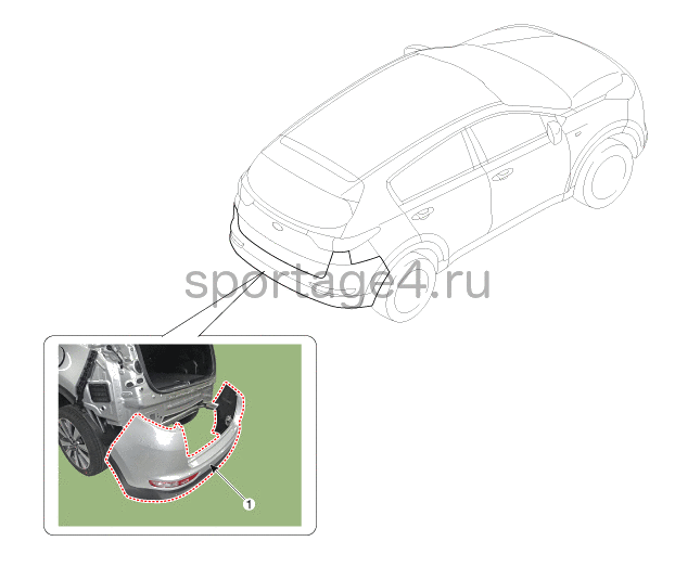 1. Расположение компонентов Kia Sportage QL