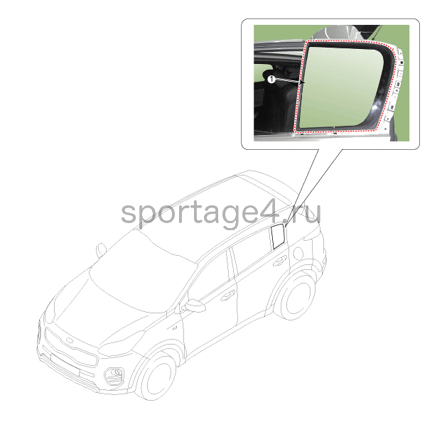 1. Расположение компонентов Kia Sportage QL