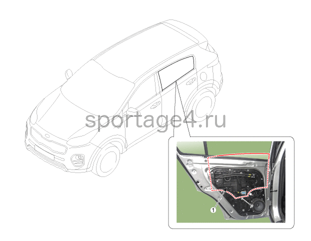 1. Расположение компонентов Kia Sportage QL