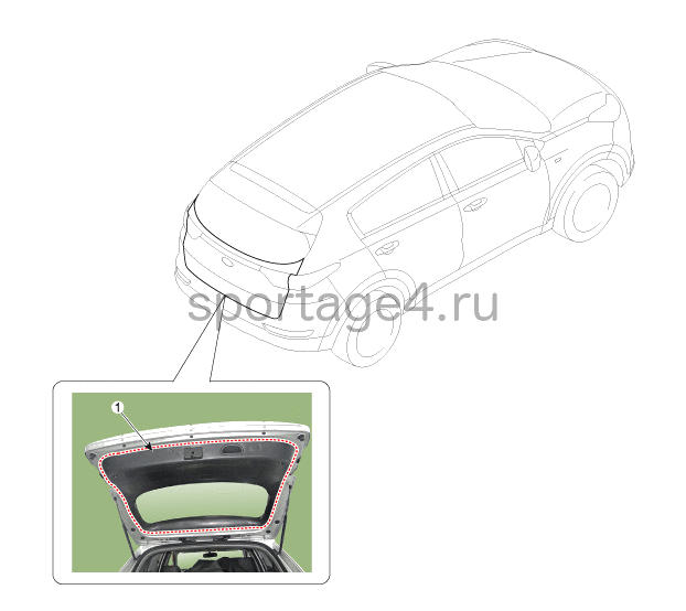 1. Расположение компонентов Kia Sportage QL