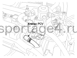 2. Местоположение компонентов Kia Sportage QL