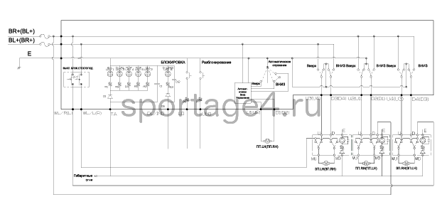 2. Принципиальная электрическая схема Kia Sportage QL