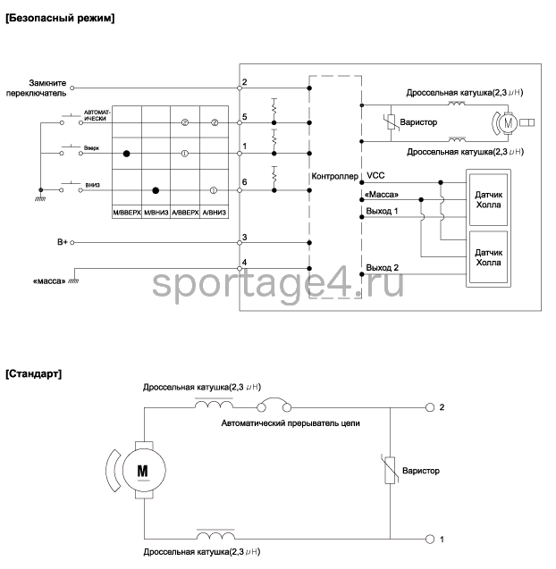 2. Принципиальная электрическая схема Kia Sportage QL