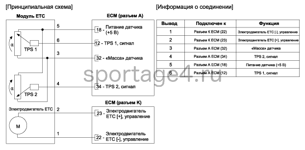 3. Принципиальная электрическая схема Kia Sportage QL