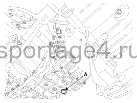 3. Снятие Kia Sportage QL