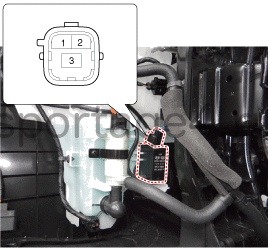 4. Электродвигатель омывателя заднего стекла. Проверка технического состояния Kia Sportage QL