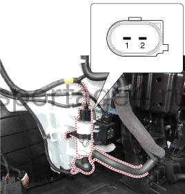 4. Электродвигатель омывателя лобового стекла. Проверка технического состояния Kia Sportage QL