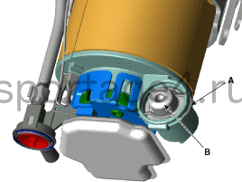 8. Электродвигатель топливного насоса. Снятие Kia Sportage QL