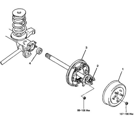 9.5.4 Снятие, обслуживание и установка компонентов сборок переднего и заднего мостов Kia Sportage