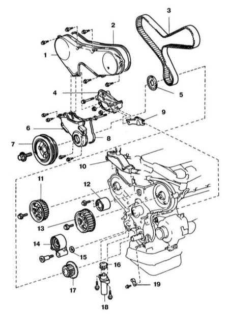 4.6 Снятие, проверка и установка ремня привода ГРМ его натяжителя, шкива и зубчатого колеса коленчатого вала, зубчатых колёс распределительных валов и промежуточных роликов Lexus RX300