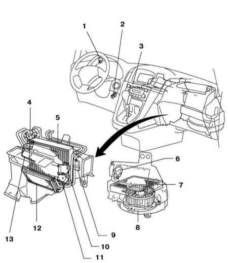 5.2.1  Системы отопления, вентиляции и кондиционирования воздуха Lexus RX300