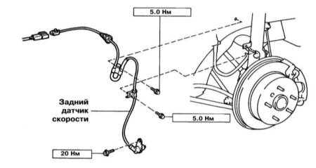 10.11 Снятие и установка колёсных датчиков Lexus RX300