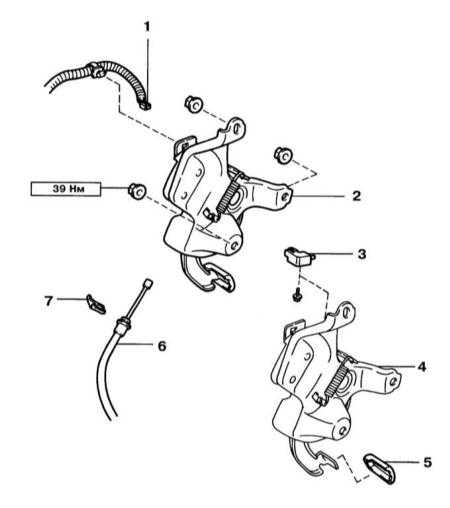 10.2 Снятие, установка и проверка педалей тормозной системы Lexus RX300