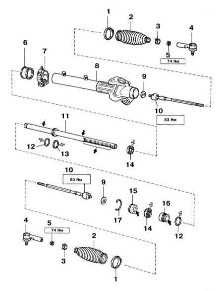 11.3.4 Снятие, установка, разборка и сборка рулевого механизма Lexus RX300