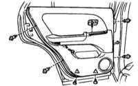 12.1.5 Снятие, установка, разборка и сборка задней двери и её компонентов Lexus RX300