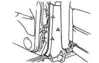 12.1.5 Снятие, установка, разборка и сборка задней двери и её компонентов Lexus RX300