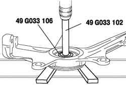 Снятие подшипника ступицы